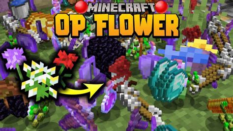 Minecraft but flowers drop op items 17 - 1